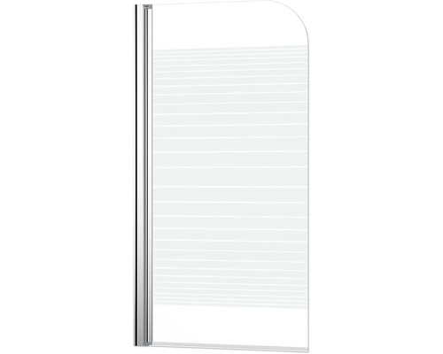 Duschwand mit horizontalem Streifenmuster