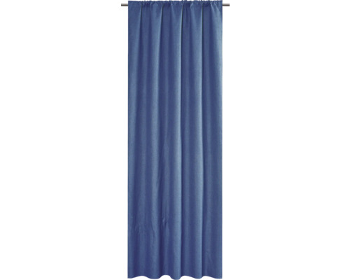 Vorhang mit Universalband Blackout blau 135x280 cm