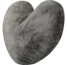 Herzförmiges Kissen aus Kunstfell
