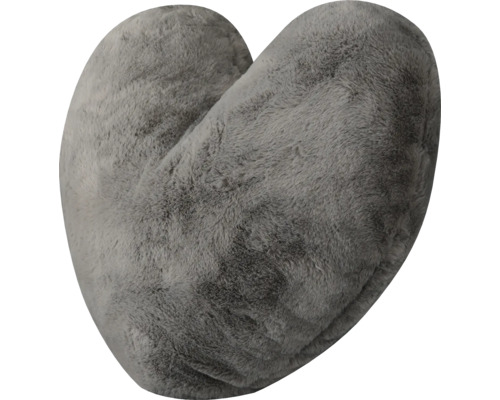 Herzförmiges Kissen aus Kunstfell