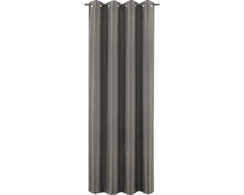 Grauer Gardinenschal mit Ösenaufhängung für Fensterdekoration