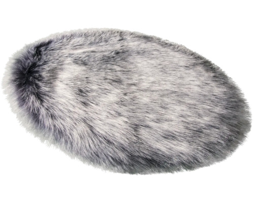 Ovaler Kunstfellteppich