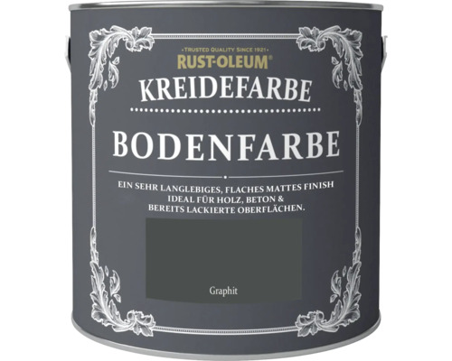 Rust-Oleum Kreidefarbe Bodenfarbe graphit 2,5 l