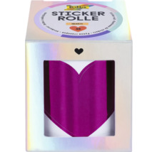 Folla Stickerrolle mit 48 Herz Aufklebern in einer Verpackung