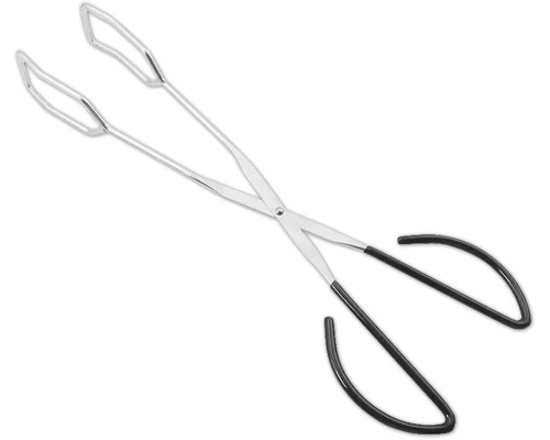 Grillzange aus Edelstahl mit Griffen