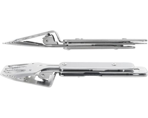 Grillzange aus Edelstahl in zwei Ansichten