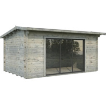 Holzgartenhaus mit Schiebetür