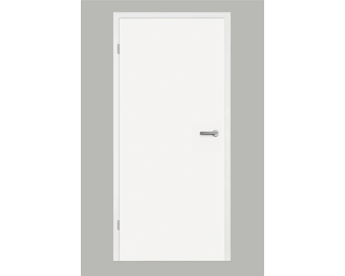 Pertura Zimmertür Yori CPL weiß (ähnlich RAL 9010) 86 x 198,5 cm Links ohne Schlüssellochbohrung