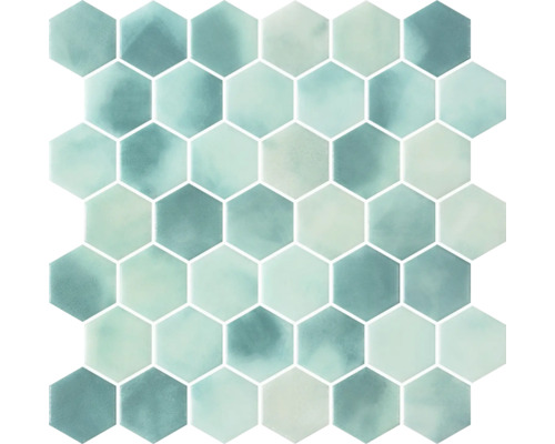 Poolmosaik Hex XL Cotto Carel 28,6x28,4cm