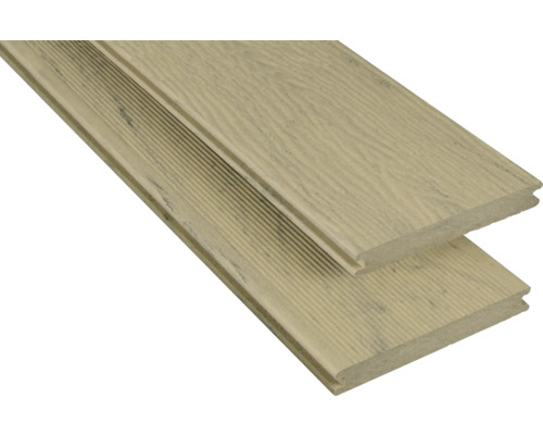 Handmuster zu Konsta WPC Terrassendiele Masivo Vollprofil mattiert 20x145 mm sand