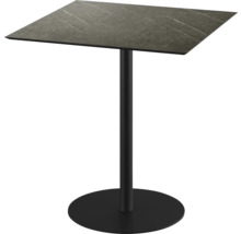 Quadratischer Bistrotisch mit Mittelfuß
