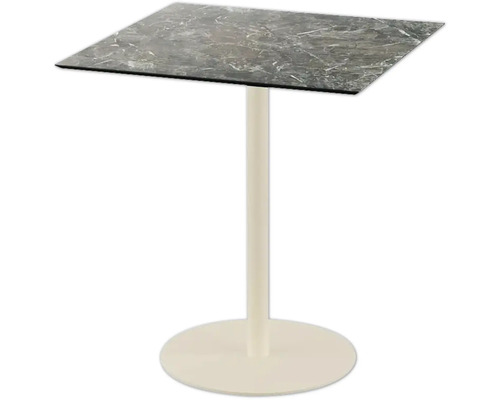 Terrassentisch Urban Galaxy Marble eckig Edelstahl, HPL 70×70×73,2 cm sand