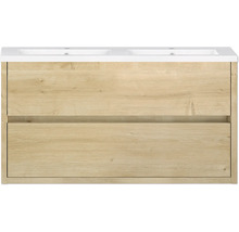 Waschtischunterschrank mit zwei Schubladen und Doppelwaschbecken
