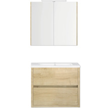 Waschtischkombination mit Spiegelschrank für das Badezimmer