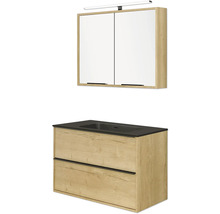 Waschtischkombination mit Spiegelschrank und Unterschrank