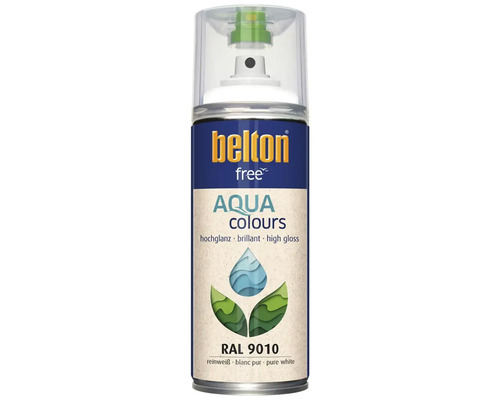 Belton Aqua Colours Lack Spraydose hochglänzend RAL 9010 Reinweiß