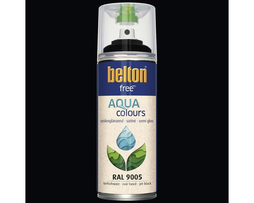 Belton Free Aqua Colours Sprühlack Tiefschwarz RAL 9005