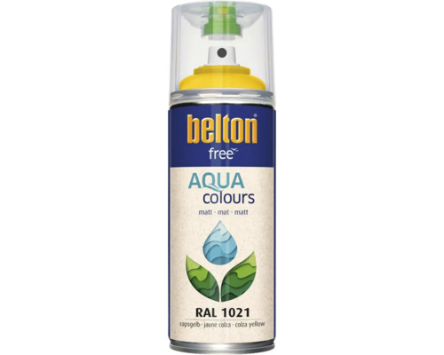 Belton Free Aqua Colours Lackspray RAL 1021 rapsgelb