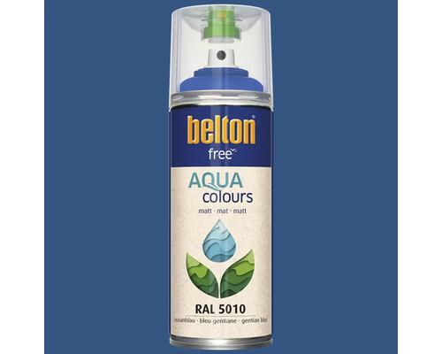 Belton Free Aqua Farbspraydose, RAL 5010 Enzianblau