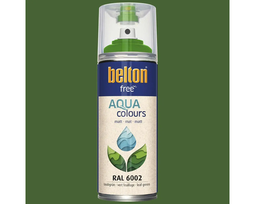 Belton Free Aqua Colours Sprühlack, Farbton Laubgrün RAL 6002