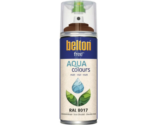 Belton Free Aqua Colours Sprühlack, Farbton Schokoladenbraun RAL 8017
