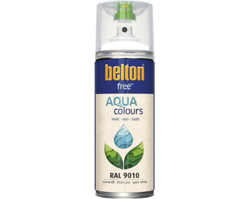 Belton Free Aqua Farbspray, RAL 9010 Reinweiß