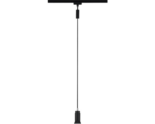 Schwarze Pendelleuchte mit Kabelaufhängung