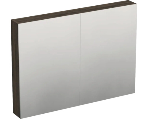 Jungborn Spiegelschrank TRENTA 100 x 14,4 x 72 cm Gladstone eiche 3-türig IP 44 Spiegelschrank mit zwei Türen für das Badezimmer
