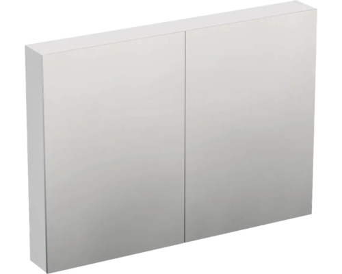 Jungborn Spiegelschrank TRENTA 100 x 14,4 x 72 cm weiß zu A8916 matt 3-türig IP 44 Spiegelschrank mit zwei Türen