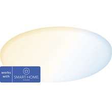 Smart Home Lampe mit Hornbach Smart Home Logo