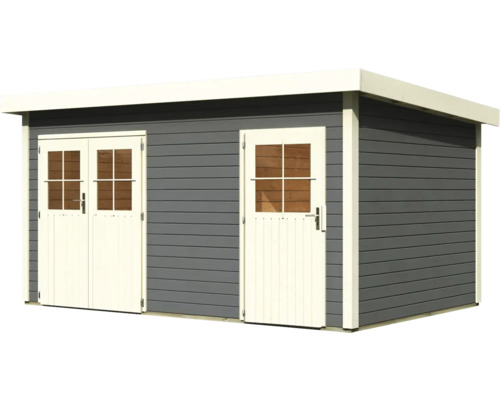 Gartenhaus mit Doppeltür und Einzeltür