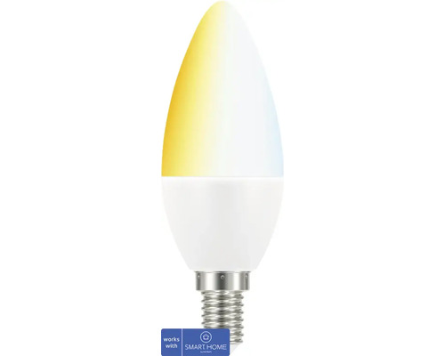 tint Smarte LED Lampe C35 E14/5,8W(40W) 470 lm 2700- 6500 K warmweiß- tageslichtweiß - Kompatibel mit SMART HOME by hornbach