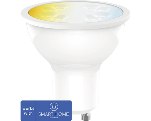 tint Smarte LED Lampe GU10/5,1W 350 lm 2700- 6500 K warmweiß- tageslichtweiß - Kompatibel mit SMART HOME by hornbach