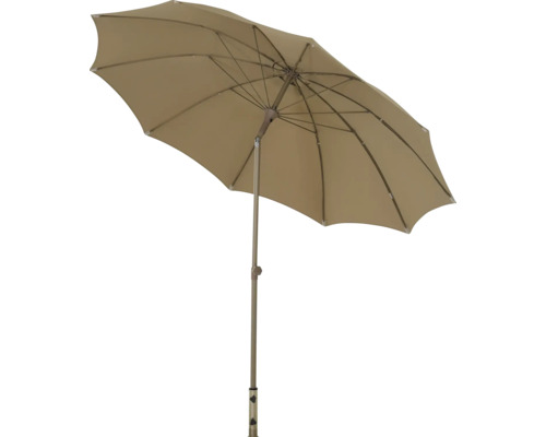 Geöffneter Gartenschirm mit Metallgestell