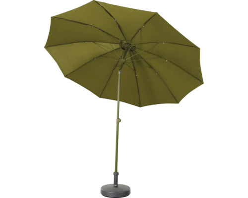 Geöffneter Gartenschirm mit Ständer