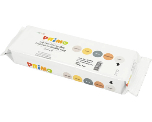 Primo selbsthärtende, natürliche Modelliermasse, 1000 Gramm