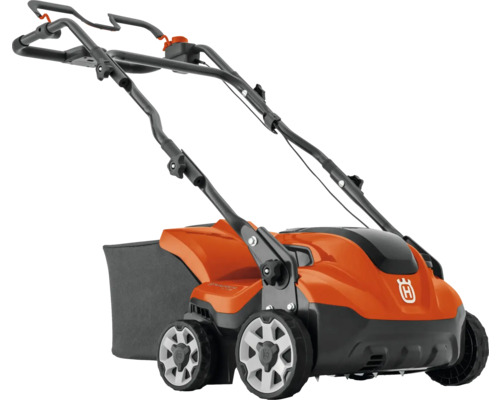 Akku Vertikutierer Husqvarna S138i ohne Akku und Ladegerät Husqvarna Vertikutierer mit Fangkorb für die Rasenpflege