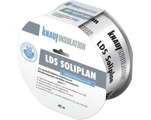 Knauf Insulation Folienklebeband LDS SOLIPLAN für innen 40 m x 60 mm