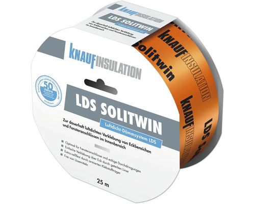 Knauf Insulation Spezialfolienklebeband LDS Solitwin für innen 25 m x 60 mm