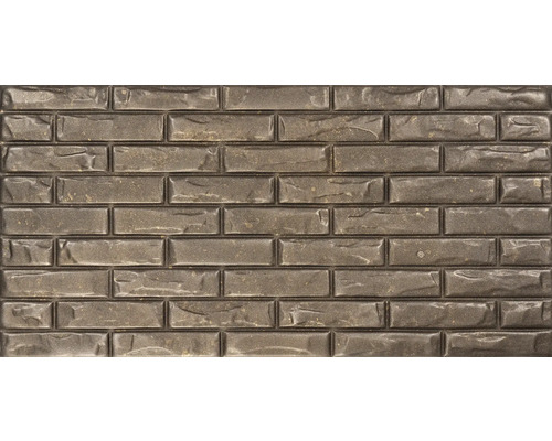 Wandpaneel XPS Stone Iron Großpack 20 Stk. 100 x 50 cm Keramikfliese in Backsteinoptik