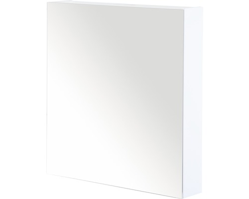 Spiegelschrank Sanox 60 x 13 x 65 cm weiß hochglanz 1-türig doppelt verspiegelte Türen