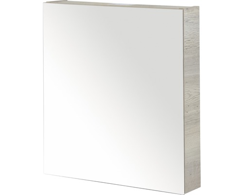 Spiegelschrank Sanox 60 x 13 x 65 cm eiche natur 1-türig doppelt verspiegelte Türen Spiegelschrank für das Badezimmer