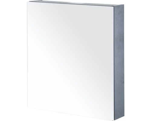 Spiegelschrank Sanox 60 x 13 x 65 cm beton anthrazit 1-türig