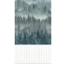 Fototapete Vlies 39811-1 Sockelleiste Wald blau weiß 3-tlg. 159 x 280 cm