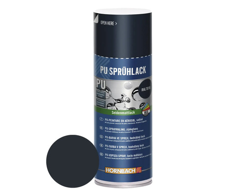 HORNBACH PU-Sprühlack RAL7016 seidenmatt 400 ml