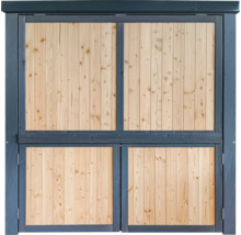 Grillhaus Konsta klein 224 x 102 cm natur-anthrazit