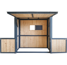 Grillhaus Konsta klein 224 x 102 cm natur-anthrazit