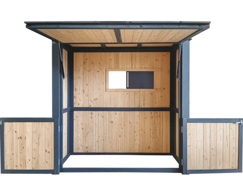 Holz Pavillon mit Fenster und aufklappbarem Dach