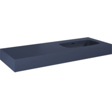 Jungborn Waschtisch DECEM 1210 x 460 mm Becken rechts navy blau matt