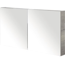Spiegelschrank Sanox 120 x 13 x 65 cm tabacco 2-türig doppelt verspiegelte Türen